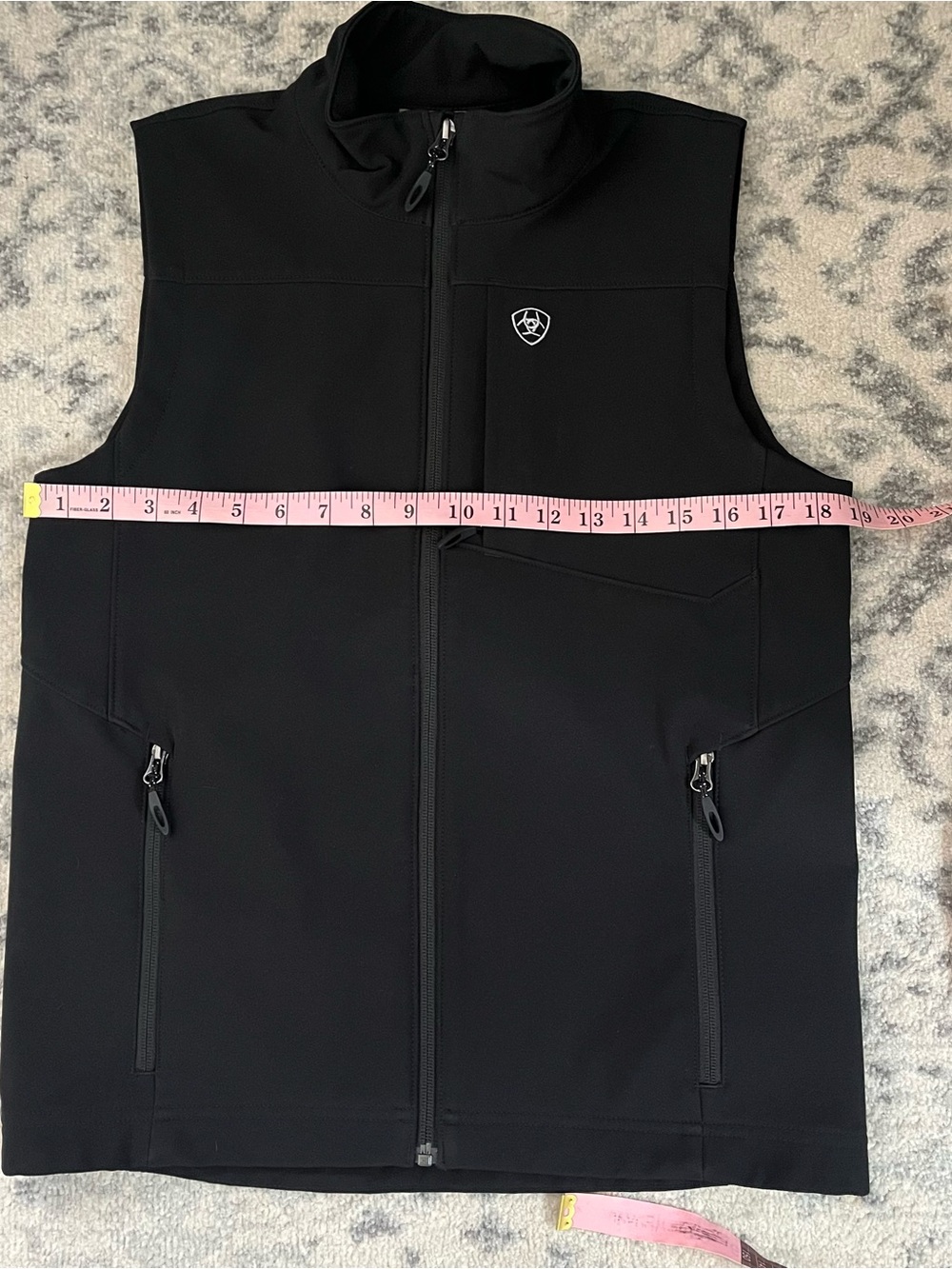 Ariat Vernon 2.0 Softshell Vest Full Zip Pockets Black Youth Boys Large Western - Picture 5 of 8